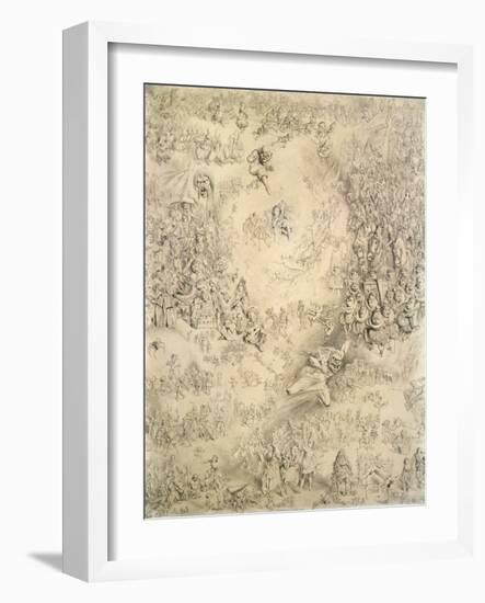 A Child's Dream of Christmas, 1858 (Pencil)-Keeley Halswelle-Framed Giclee Print