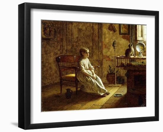 A Child's Menagerie, 1859-Eastman Johnson-Framed Giclee Print