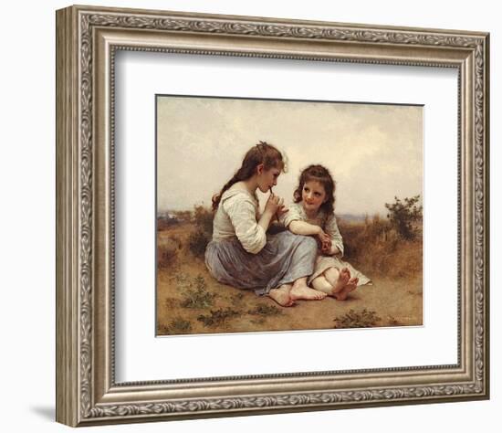 A Childhood Idyll-William-Adolphe Bouguereau-Framed Art Print