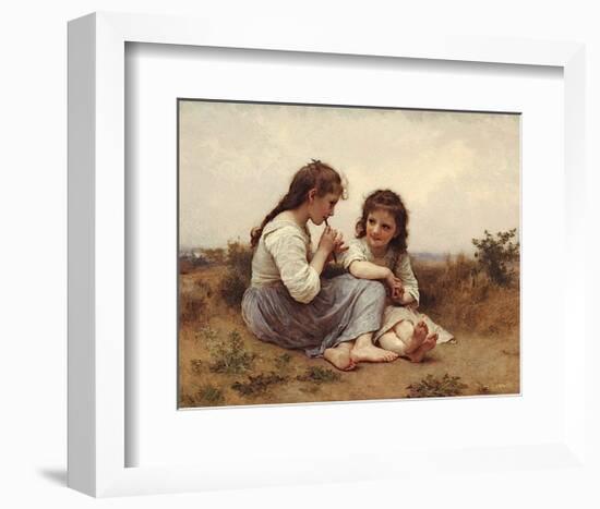 A Childhood Idyll-William-Adolphe Bouguereau-Framed Art Print