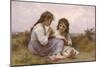 A Childhood Idyll-William Adolphe Bouguereau-Mounted Art Print