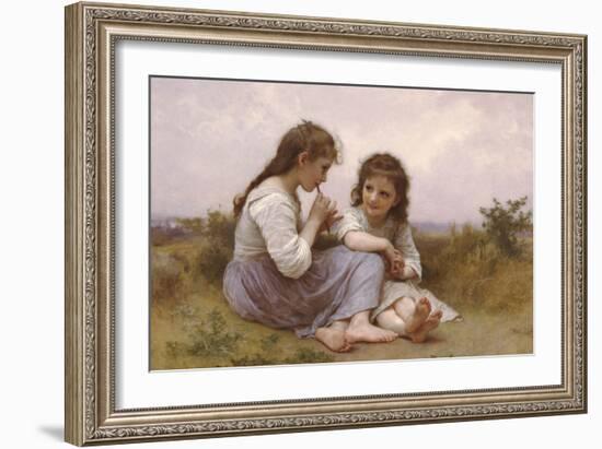 A Childhood Idyll-William Adolphe Bouguereau-Framed Premium Giclee Print