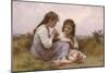 A Childhood Idyll-William Adolphe Bouguereau-Mounted Art Print