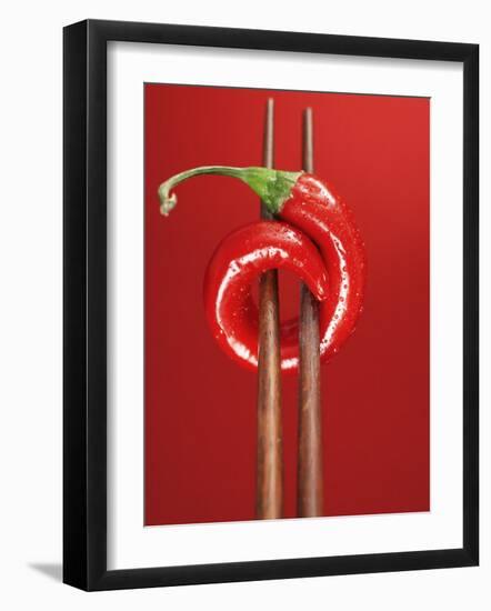 A Chili on Chopsticks-Marc O^ Finley-Framed Photographic Print