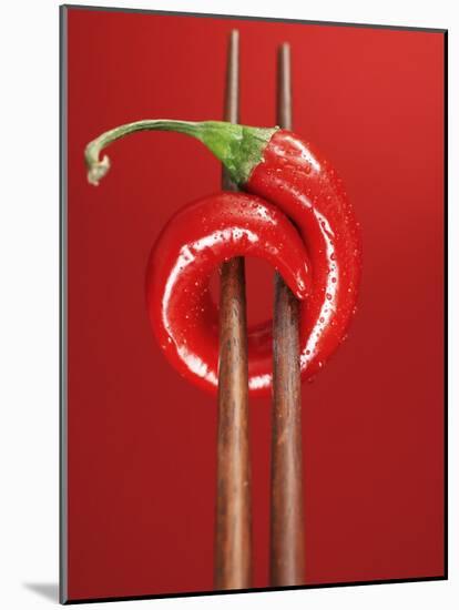 A Chili on Chopsticks-Marc O^ Finley-Mounted Photographic Print