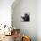 A Chimp Drinking a Cup of Tea-null-Mounted Photographic Print displayed on a wall