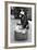 A Chimpanzee at Twycross Zoo ready for travelling-Staff-Framed Photographic Print