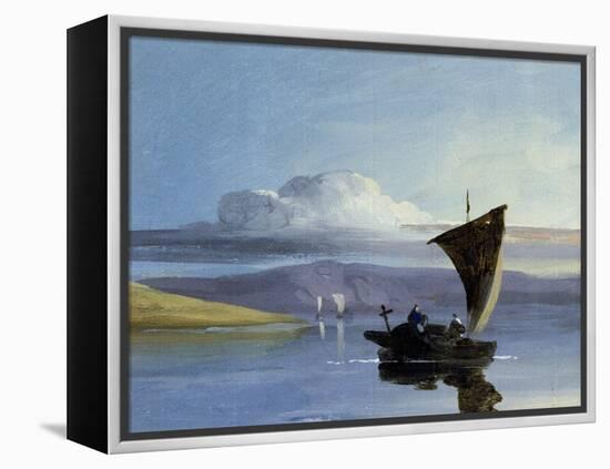 A Chinese Junk-George Chinnery-Framed Premier Image Canvas