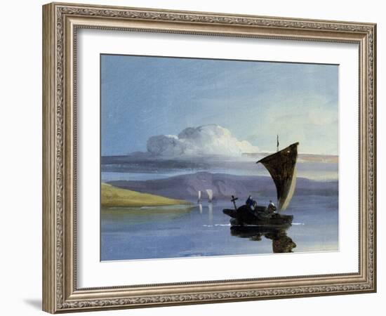 A Chinese Junk-George Chinnery-Framed Giclee Print