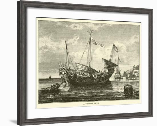 A Chinese Junk--Framed Giclee Print