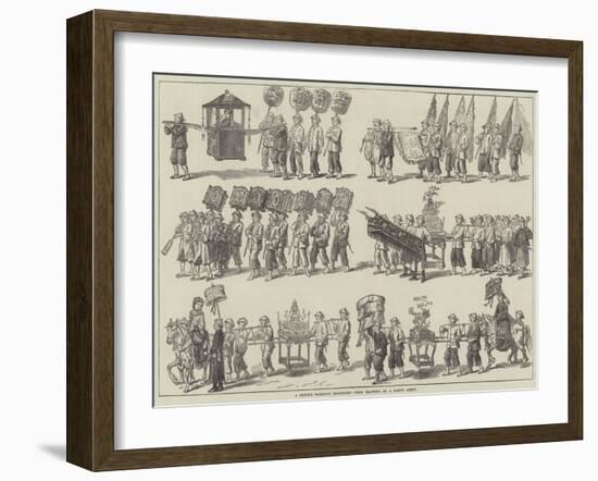 A Chinese Marriage Procession-null-Framed Giclee Print