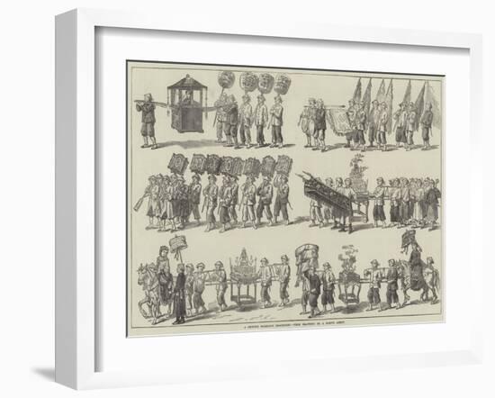 A Chinese Marriage Procession-null-Framed Giclee Print