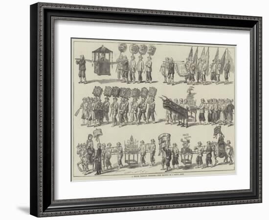 A Chinese Marriage Procession-null-Framed Giclee Print