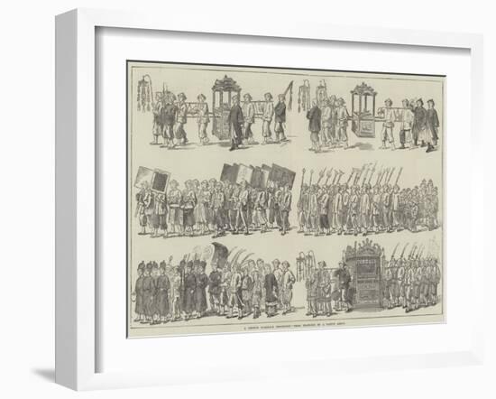 A Chinese Marriage Procession-null-Framed Giclee Print