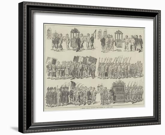 A Chinese Marriage Procession-null-Framed Giclee Print