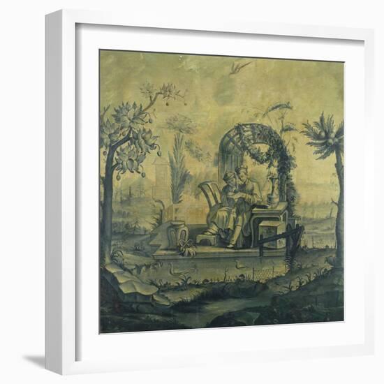 A Chinoiserie Panel in the Manner of Jean Pillement (1728-1808), 19th Century-null-Framed Giclee Print