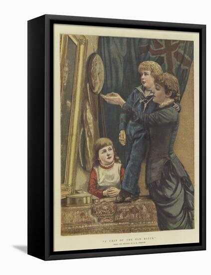 A Chip of the Old Block-Edward Killingworth Johnson-Framed Premier Image Canvas