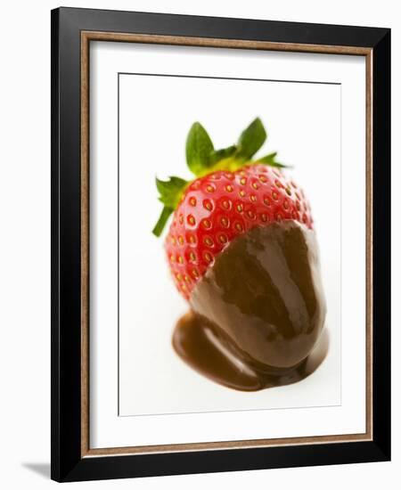 A Chocolate-Dipped Strawberry-Greg Elms-Framed Photographic Print