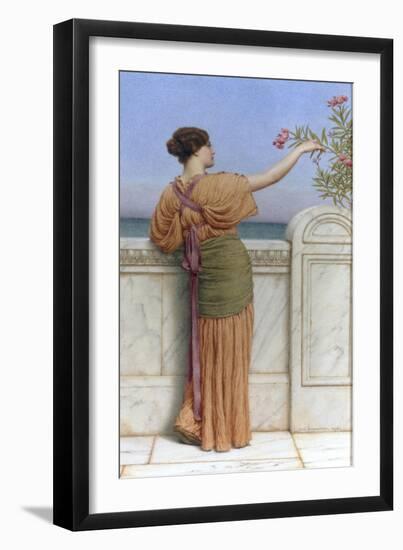 A Choice Blossom, 1918-John William Godward-Framed Giclee Print