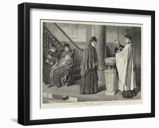 A Christening in the Chapel of the Foundling Hospital-Robert Barnes-Framed Giclee Print