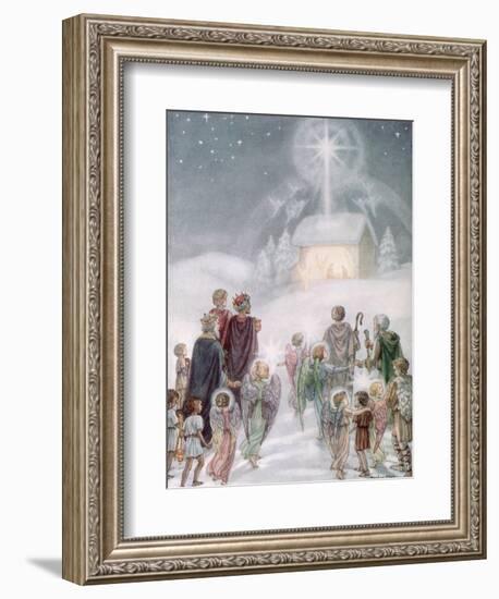 A Christmas Card from a Watercolour-Daphne Allan-Framed Giclee Print