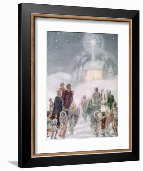 A Christmas Card from a Watercolour-Daphne Allan-Framed Giclee Print