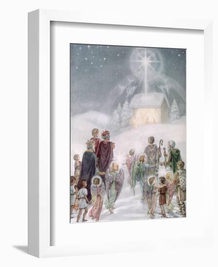 A Christmas Card from a Watercolour-Daphne Allan-Framed Giclee Print