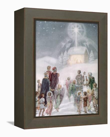 A Christmas Card from a Watercolour-Daphne Allan-Framed Premier Image Canvas