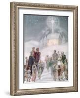 A Christmas Card from a Watercolour-Daphne Allan-Framed Giclee Print