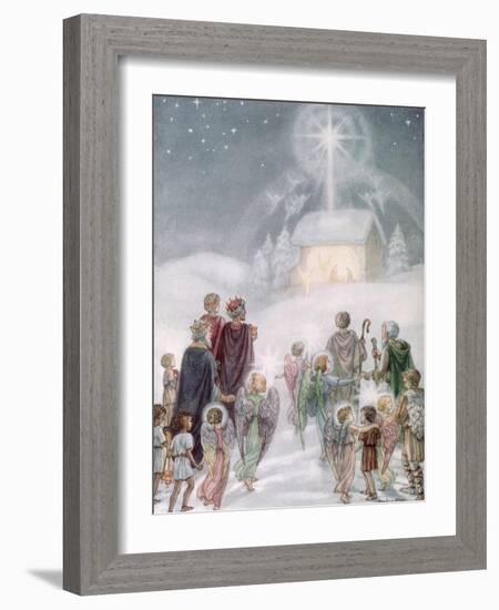 A Christmas Card from a Watercolour-Daphne Allan-Framed Giclee Print