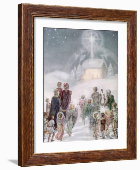 A Christmas Card from a Watercolour-Daphne Allan-Framed Giclee Print