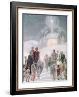 A Christmas Card from a Watercolour-Daphne Allan-Framed Giclee Print