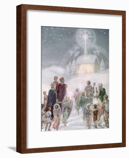 A Christmas Card from a Watercolour-Daphne Allan-Framed Giclee Print