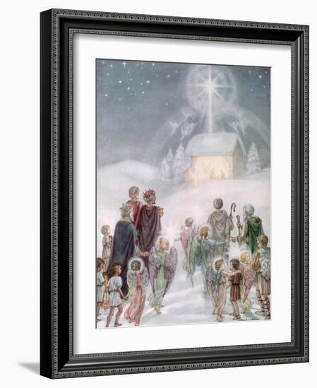 A Christmas Card from a Watercolour-Daphne Allan-Framed Giclee Print