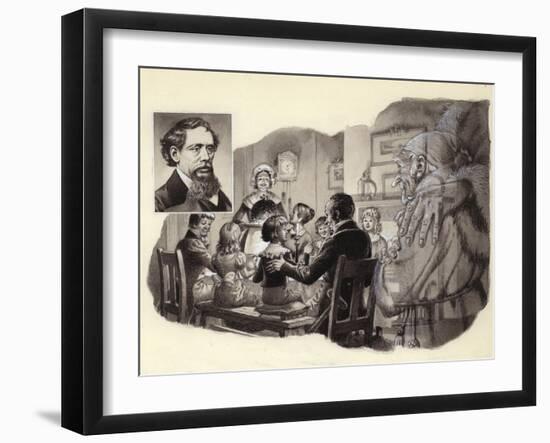 A Christmas Carol by Charles Dickens-Pat Nicolle-Framed Giclee Print