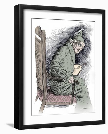 A Christmas Carol by Charles Dickens-Harold Copping-Framed Giclee Print