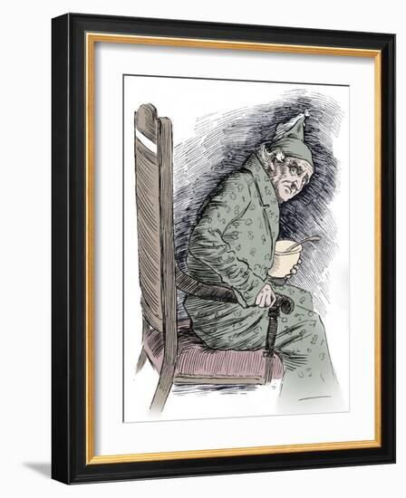 A Christmas Carol by Charles Dickens-Harold Copping-Framed Giclee Print