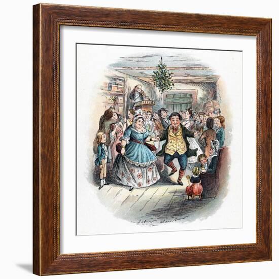 A Christmas Carol: Mr Fezziwig's Ball, 1843-John Leech-Framed Giclee Print