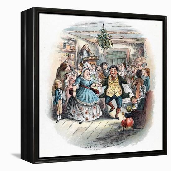 A Christmas Carol: Mr Fezziwig's Ball, 1843-John Leech-Framed Premier Image Canvas