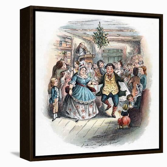 A Christmas Carol: Mr Fezziwig's Ball, 1843-John Leech-Framed Premier Image Canvas