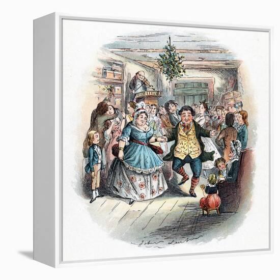 A Christmas Carol: Mr Fezziwig's Ball, 1843-John Leech-Framed Premier Image Canvas