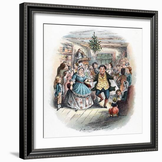 A Christmas Carol: Mr Fezziwig's Ball, 1843-John Leech-Framed Premium Giclee Print