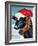 A Christmas Cow-Laurie Korsgaden-Framed Giclee Print