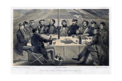 A Christmas Dinner On The Hights Before Sebastopol C1850 Giclee Print By William Simpson Art Com