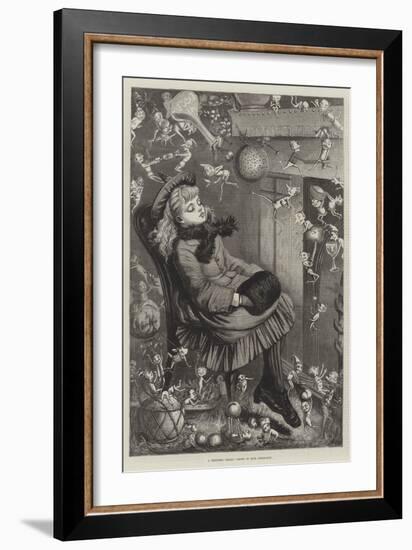 A Christmas Dream-Kate Greenaway-Framed Giclee Print