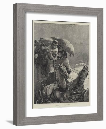 A Christmas Journey as We Used to Do It-Alfred Edward Emslie-Framed Giclee Print