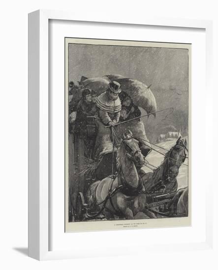 A Christmas Journey as We Used to Do It-Alfred Edward Emslie-Framed Giclee Print