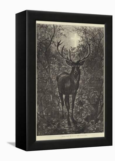 A Christmas Legend, the Stag of St Hubert-null-Framed Premier Image Canvas