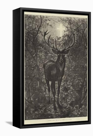 A Christmas Legend, the Stag of St Hubert-null-Framed Premier Image Canvas