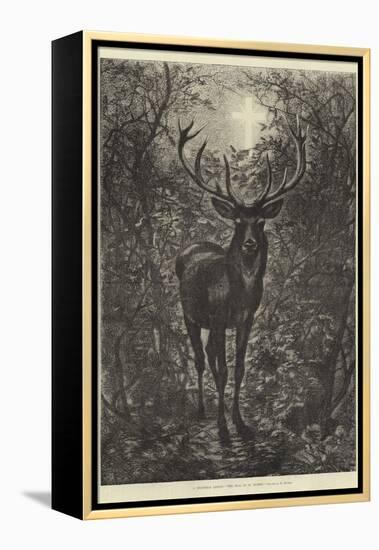 A Christmas Legend, the Stag of St Hubert-null-Framed Premier Image Canvas